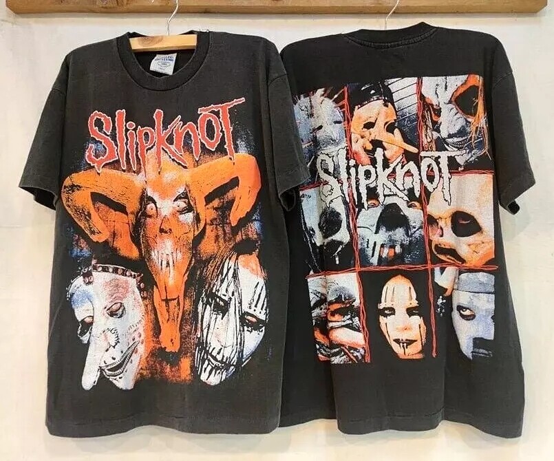 Vintage 90’s Slipknot Shirt ,Band Shirt, Black Gift Fan Tshirt Reprint S-5XL