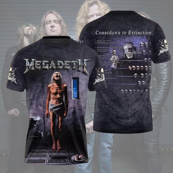 New! Megadeth 3d All Over Print T-shirt For Fan 2025 BL1288