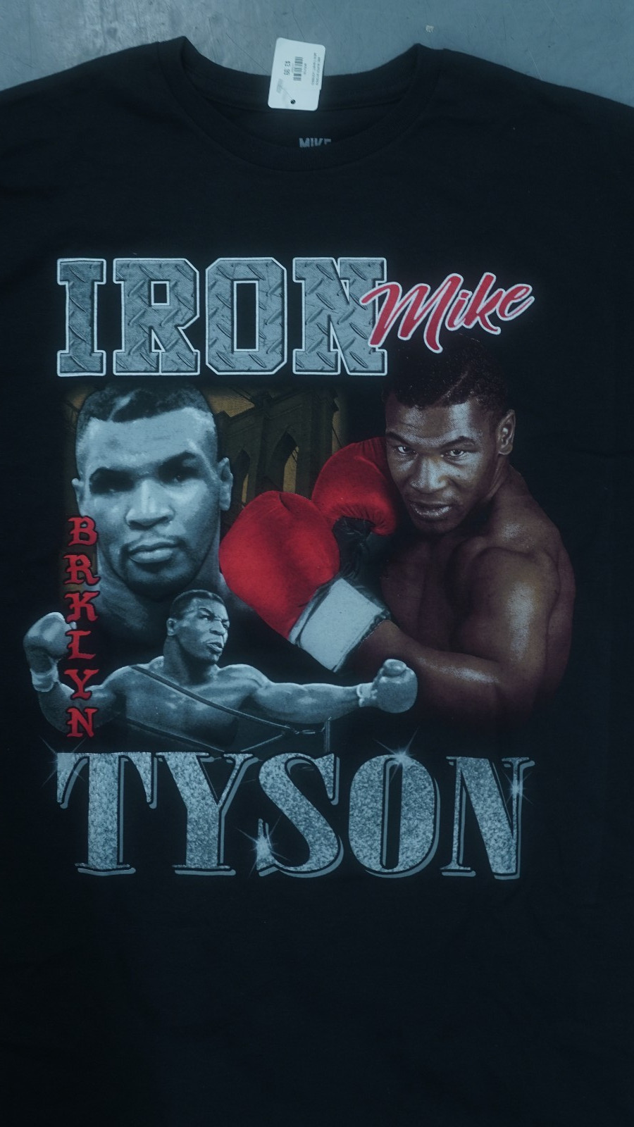 IRON MIKE TYSON BROOKLYN GRAPHIC T-SHIRT BLACK SIZE LARGE NEW WITH TAGS