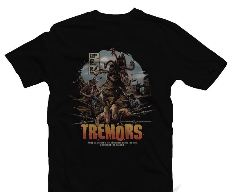 Tremors Shirt Movie Classic Retro Vintage Graphic Design T-Shirt