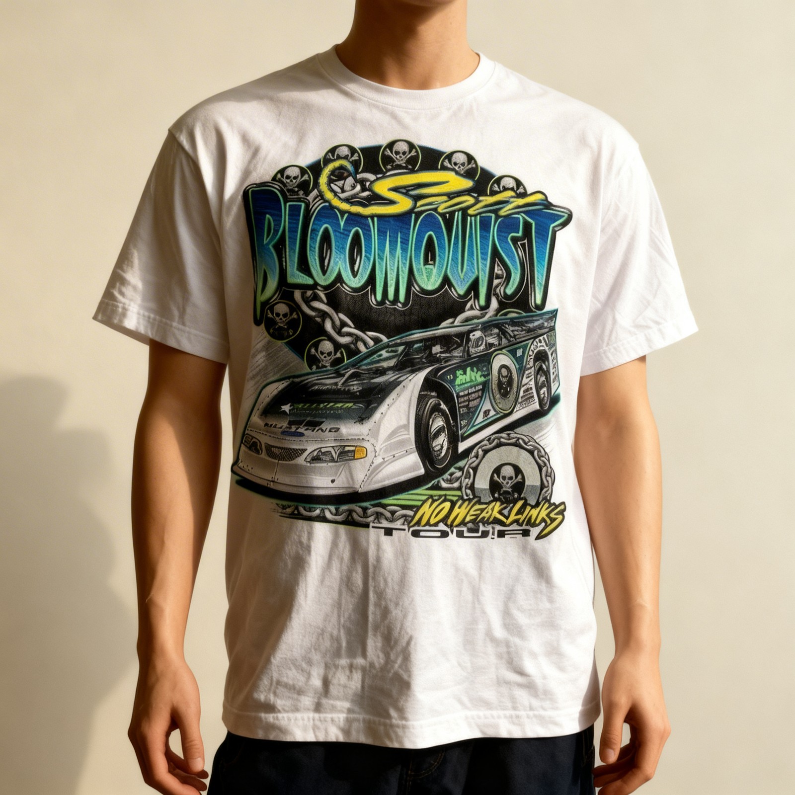 Vtg Scott Bloomquist Short Sleeve Cotton White Full Size Unisex Shirt