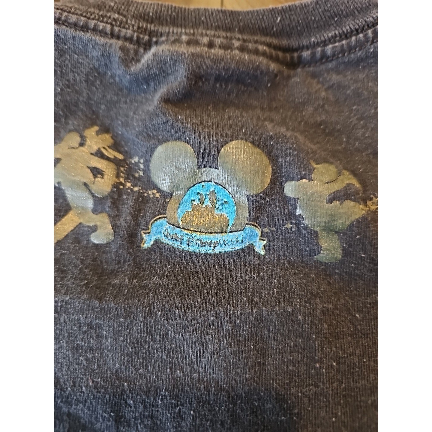Walt Disney World Mens Black Happiest Celebration on Earth Shirt Size L