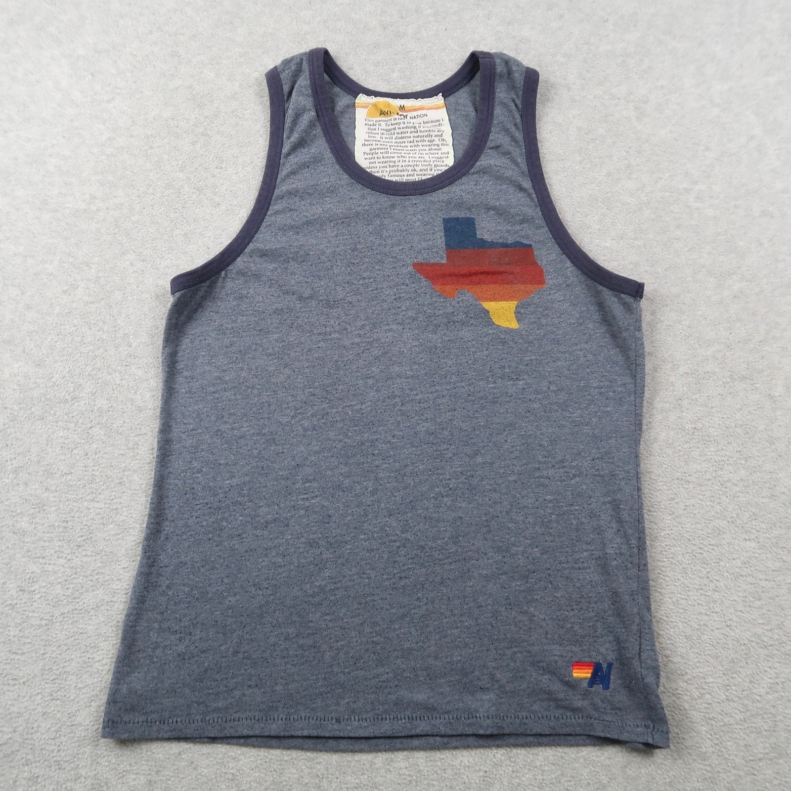 Aviator Nation Austin City Limits 2016 Music Festival Tank Top Mens Medium Blue