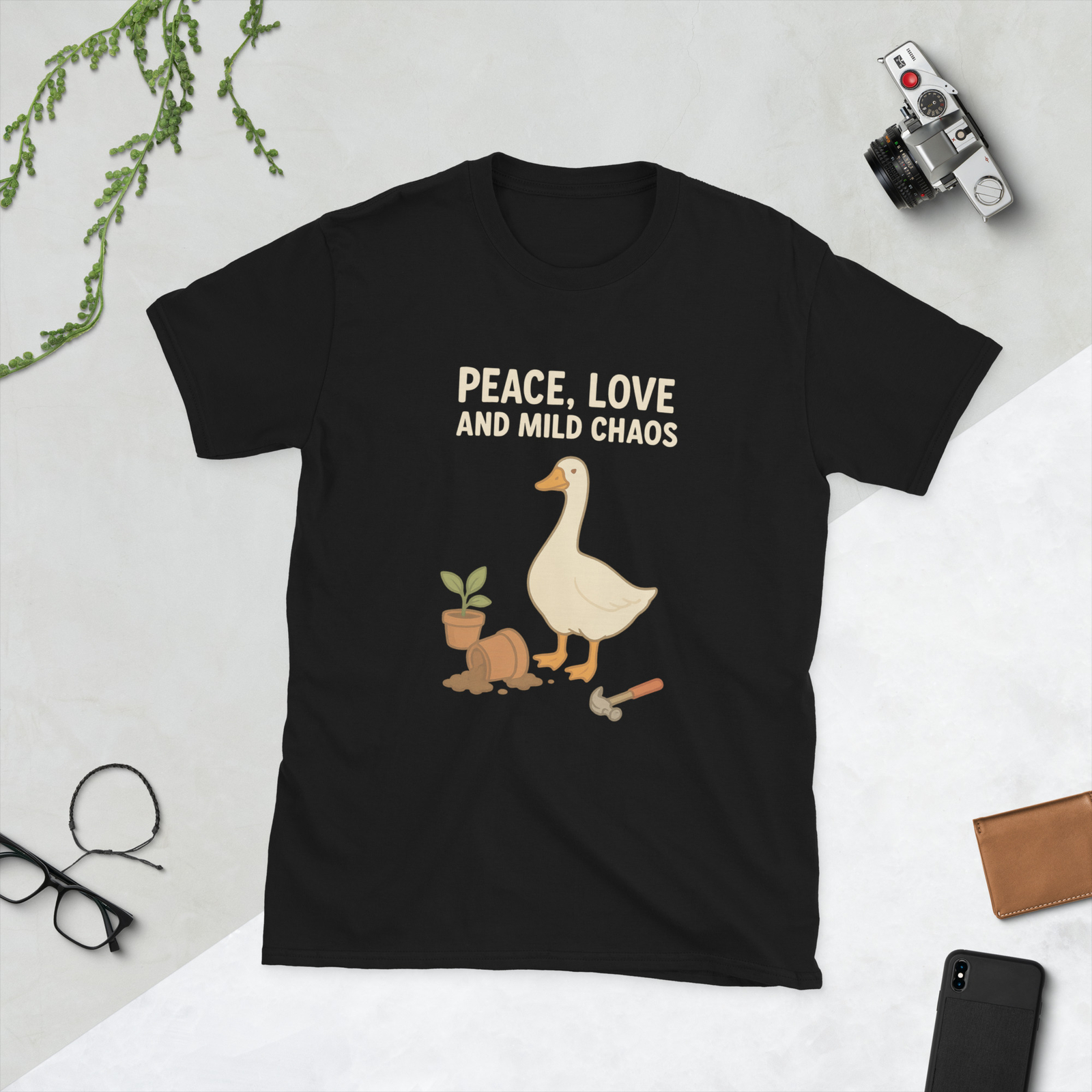 Short-Sleeve Unisex T-Shirt goose shirt mild chaos goose shirt