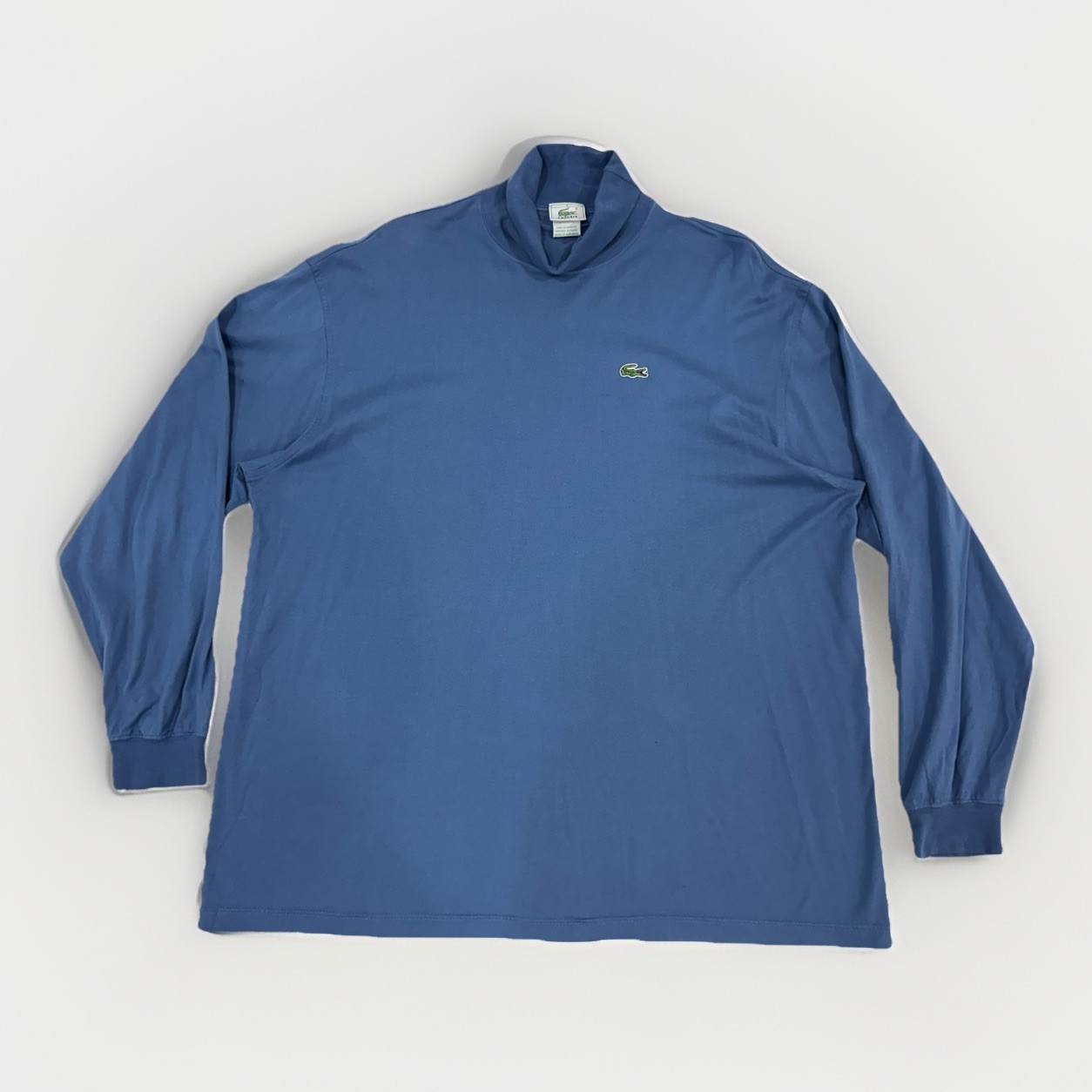Vintage 90s Lacoste Turtle Neck Long Sleeve Shirt Men’s XL Classic Fit FR 8