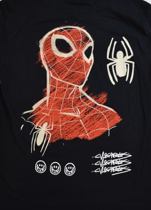 CVLA x Marvel Spider-Man Mens Class Dismissed Double-Sided Black Shirt New S, M