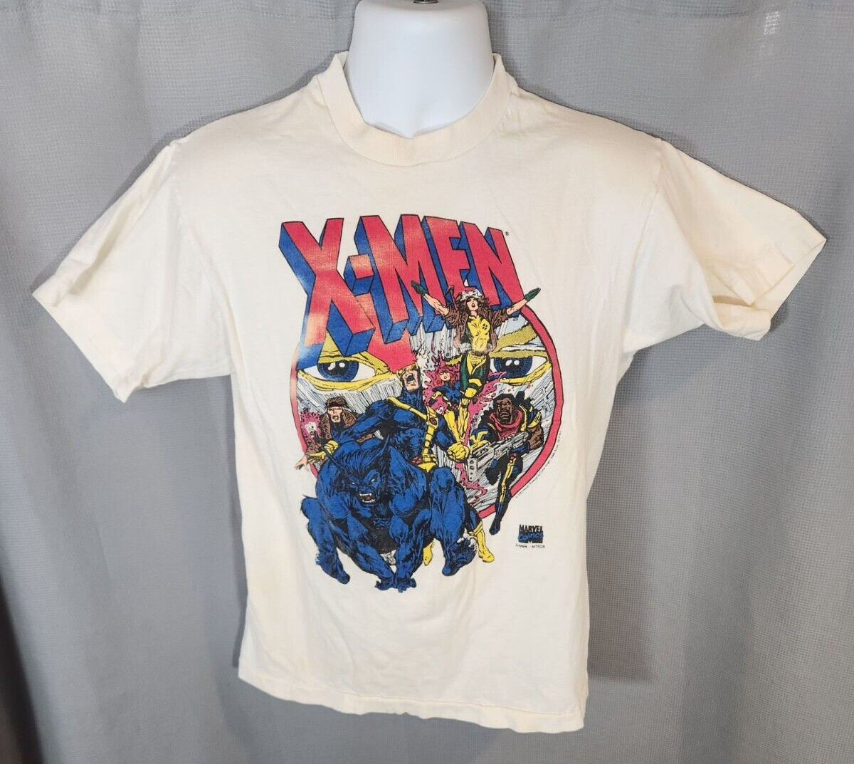 X-Men Tshirt FOTL Single Stitch White Size M Marvel Comics MT508 Cyclops 1991