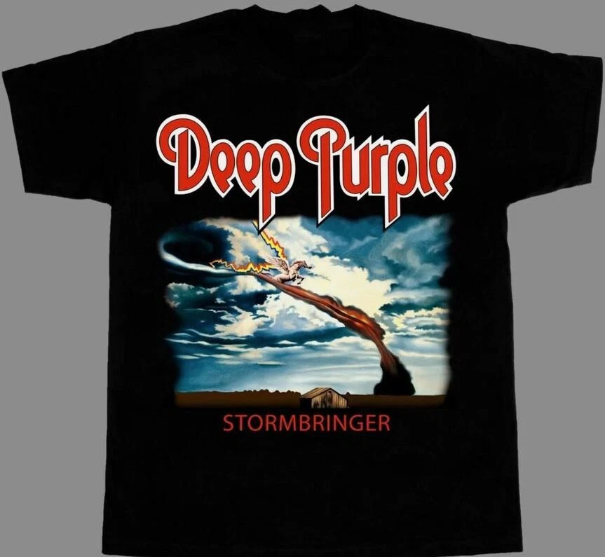 DEEP PURPLE PERFECT STRANGERS STORMBRINGER Cotton Black 5-XL EN697
