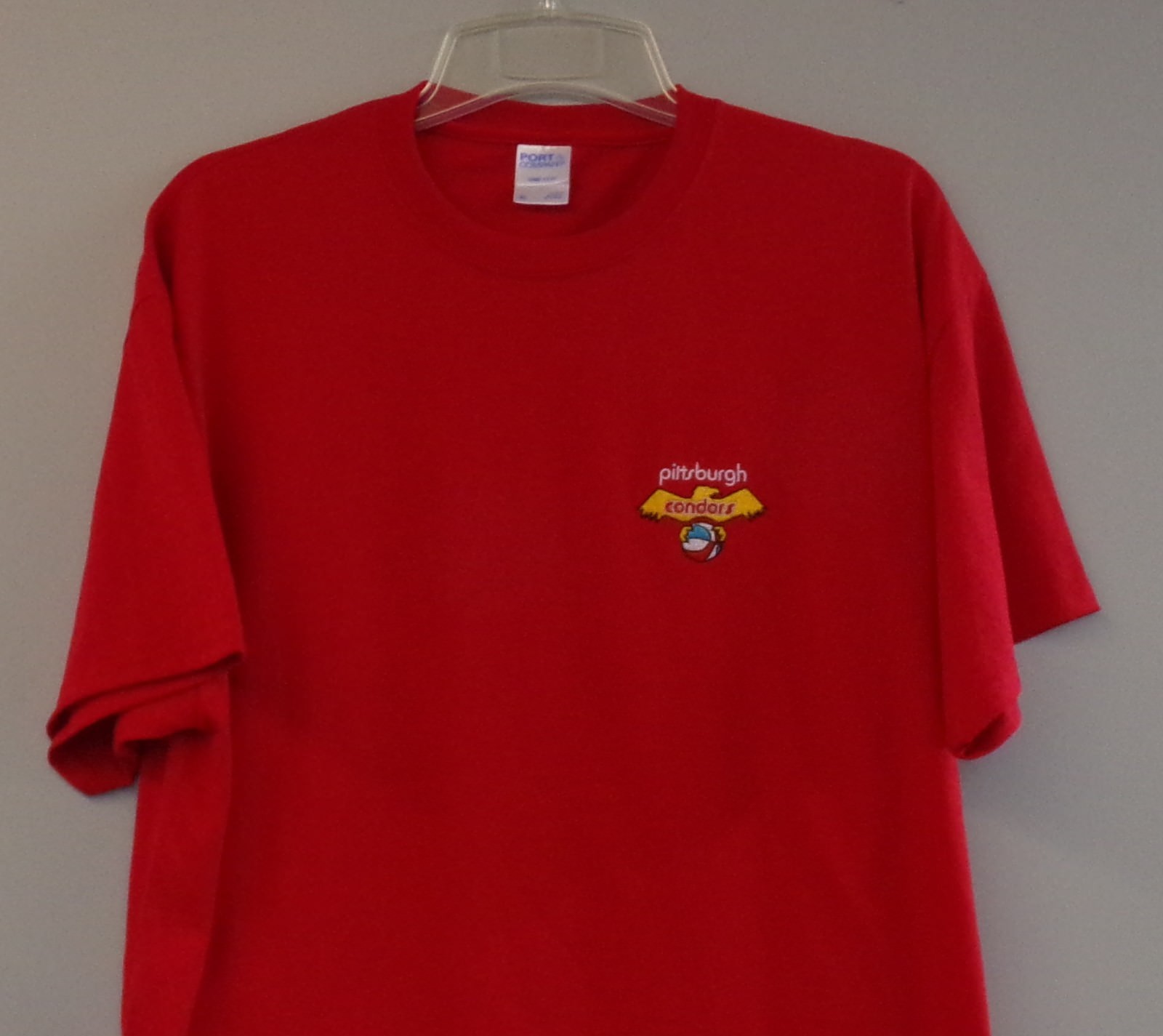 Pittsburgh Condors ABA Basketball Embroidered T-Shirt S-6X, LT-4XLT Pipers New