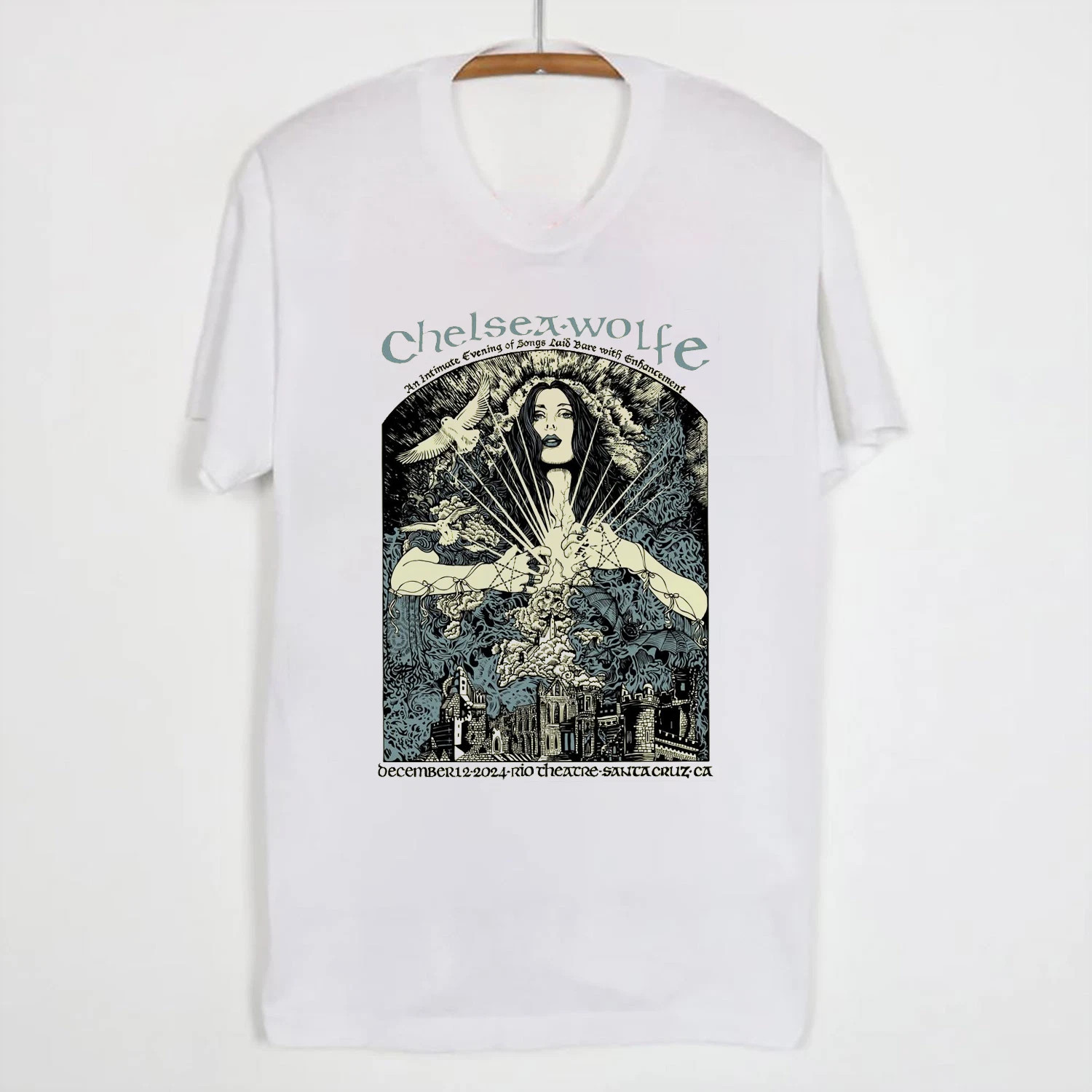 Chelsea Wolfe Live In Concert 2024 Cotton T Shirt Full Size S-5XL