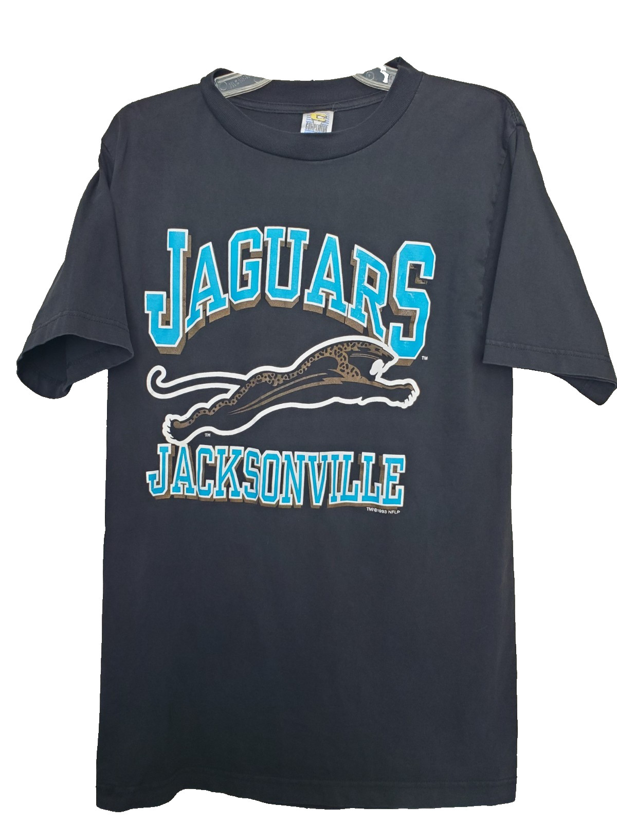 Competitor Jacksonville Jaguars Banned Logo Short Sleeve T-Shirt 1993 Size Med