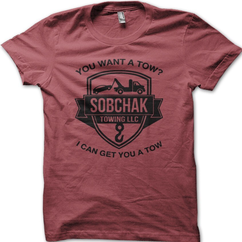 TBL The Big Lebowski DUDE ABIDES Walter Sobchak Towing t-shirt 9079