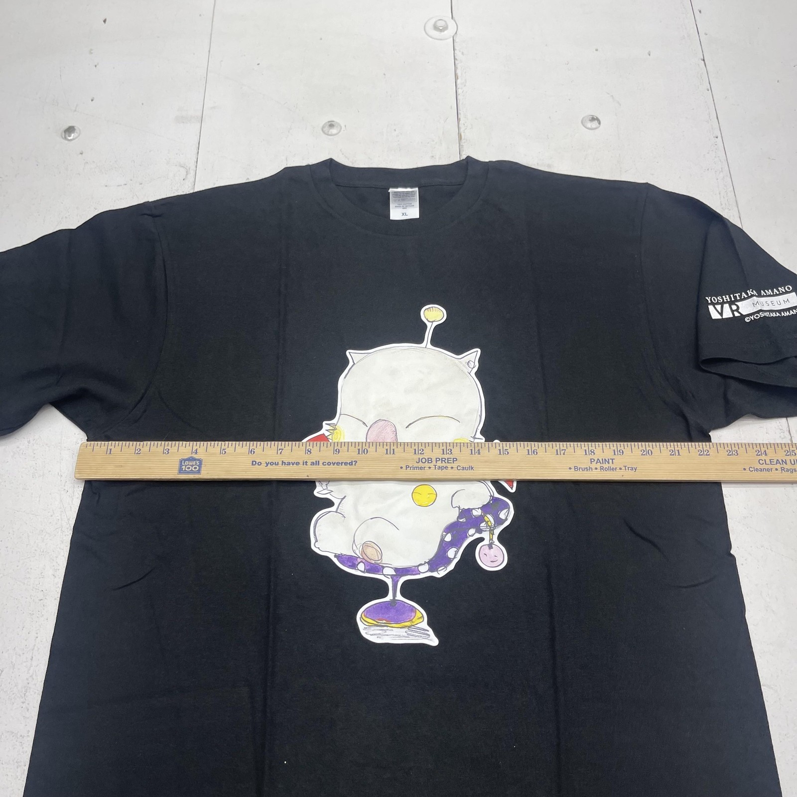 Printstar Shirt Mens XL Black Yoshitaka Amano Moogle Final Fantasy VR Museum Tee