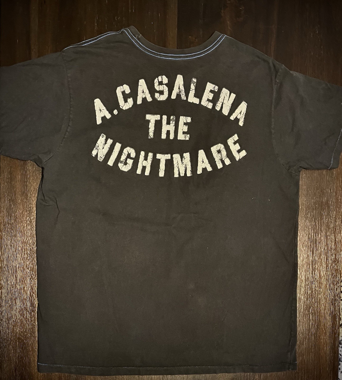 Vintage GAP Athletic Fit Men’s XL Black Graphic Tee A. Casalena 75 Cotton Jersey