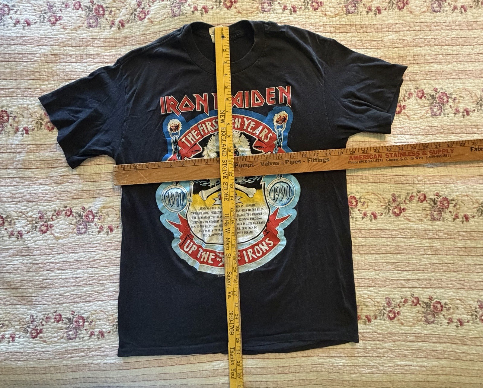 Iron Maiden First 10 Years Shirt. Vintage 1990. Up The Irons!