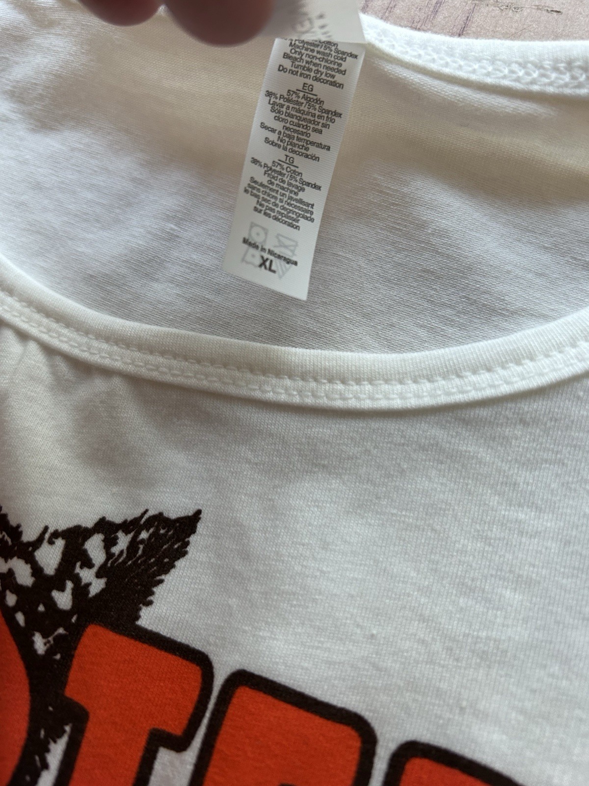New Unisex Men’s Or Women’s Hooters Tank Cotton Polyester Stretchy White size XL