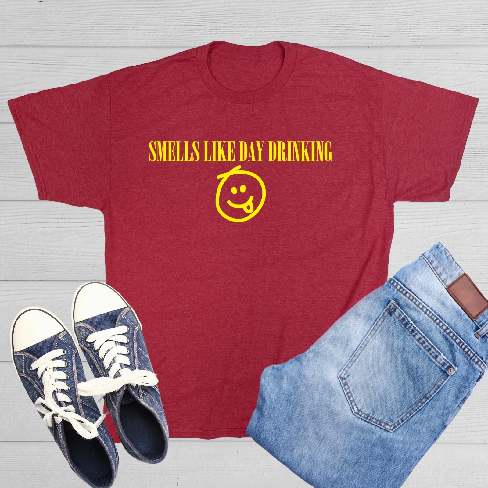 Smells Like Day Sarcastic Humor Graphic Tee Gift For Men Novelty Funny T Shirt