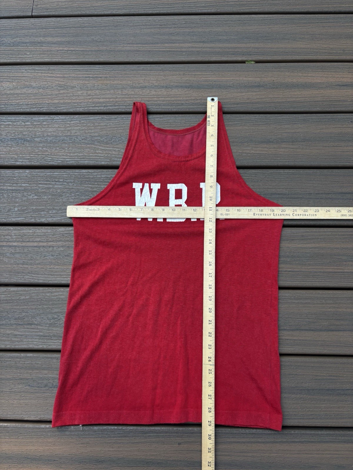 Vintage 1960’s Champion Wildwood NJ Beach Patrol Nylon Tank Top Red Mens 44
