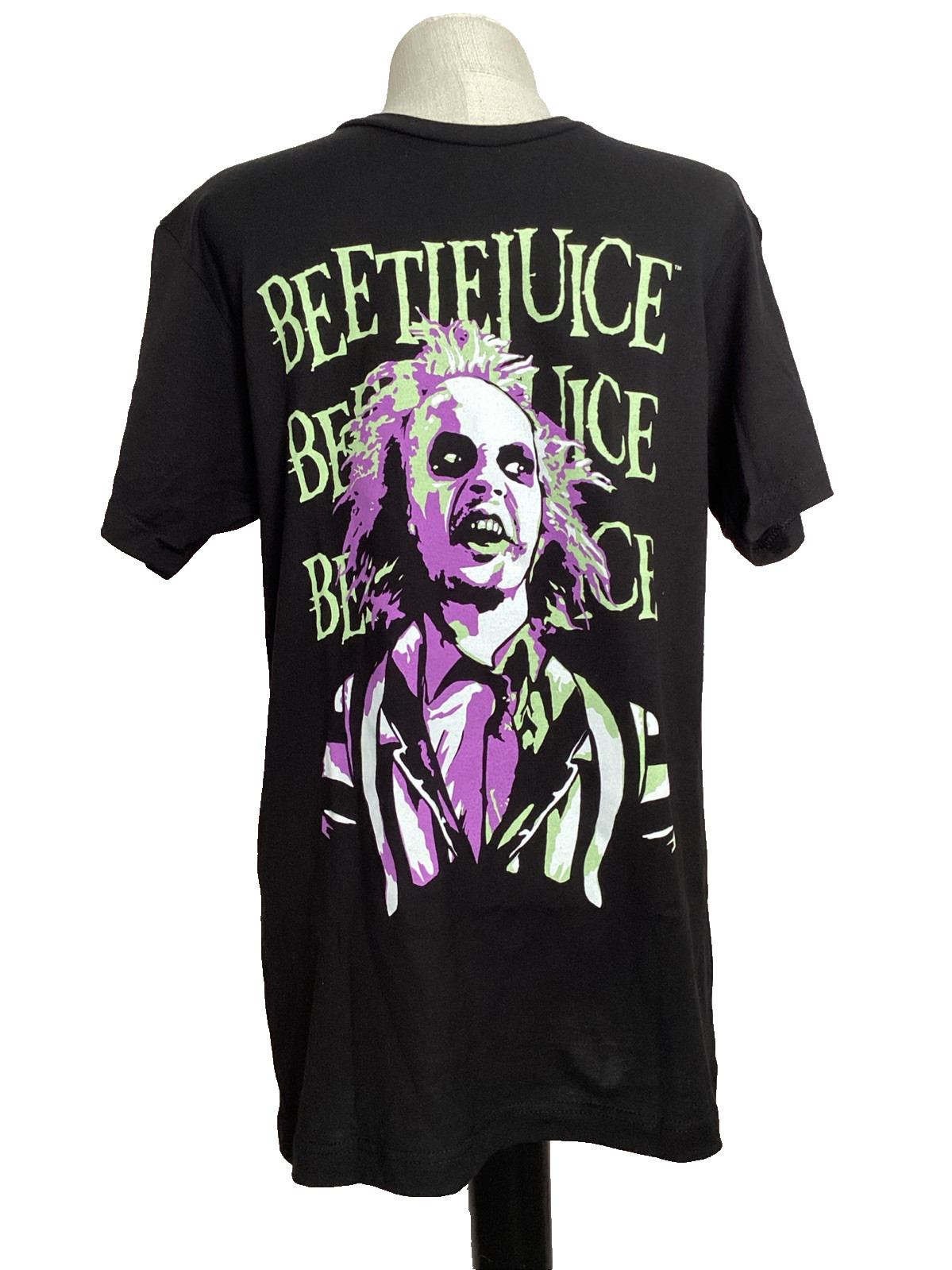 BEETLEJUICE Black SCREEN PRINT SHORT SLEEVE CREW NECK T-SHIRT Sz M*