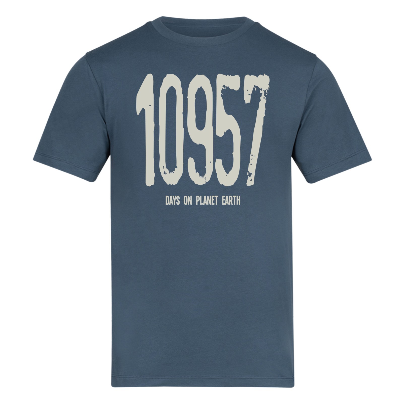 10957 Days on Planet Earth 30th Birthday Hand Printed T-Shirt Gift Size S-5XL