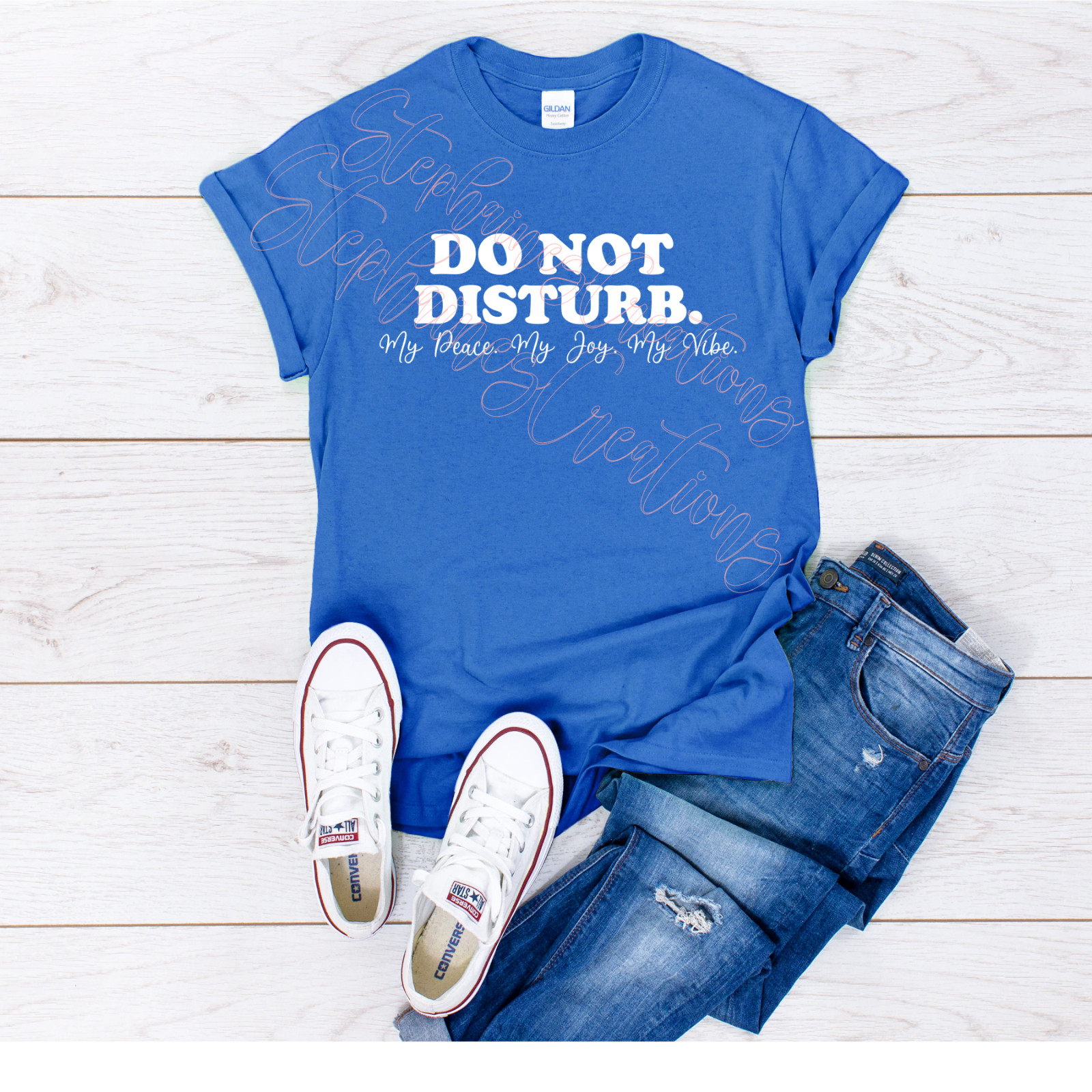 Do Not Disturb My Peace, My Joy, My Vibe T-Shirt Glitter Available!