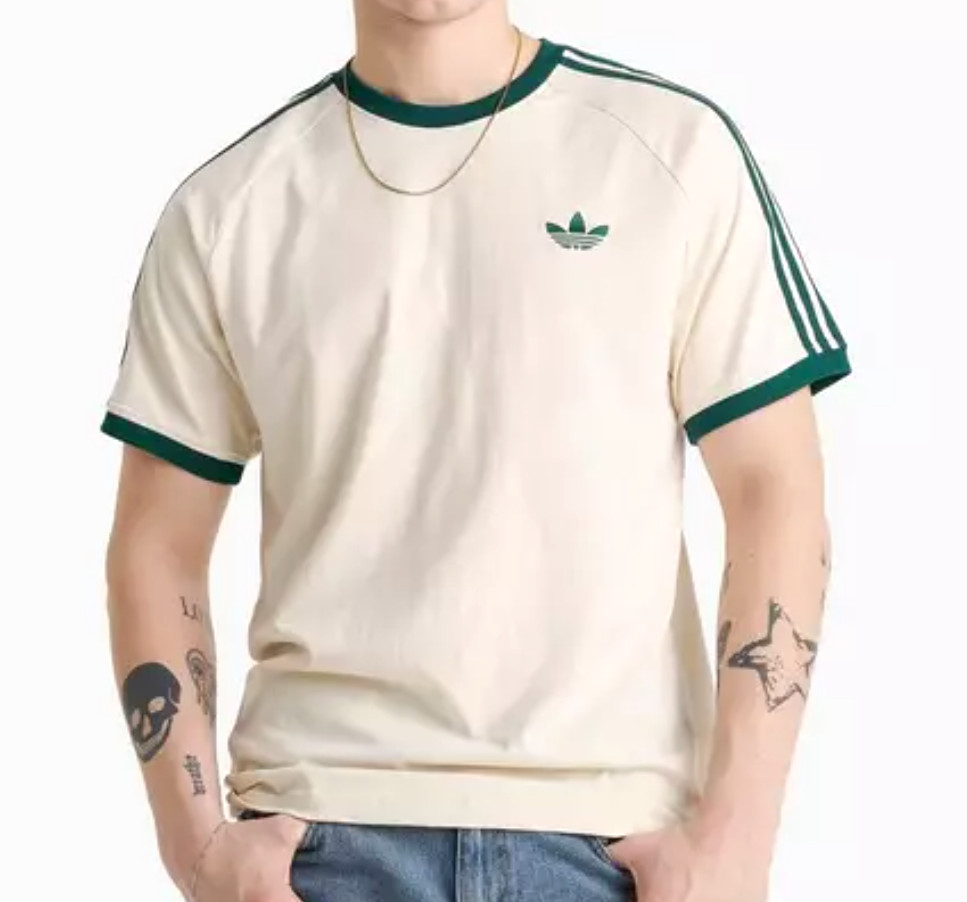 RARE NEW MENS ADIDAS ORIGINALS CALIFORNIA 3 STRIPES TREFOIL SHIRT ~ MEDIUM #HY79