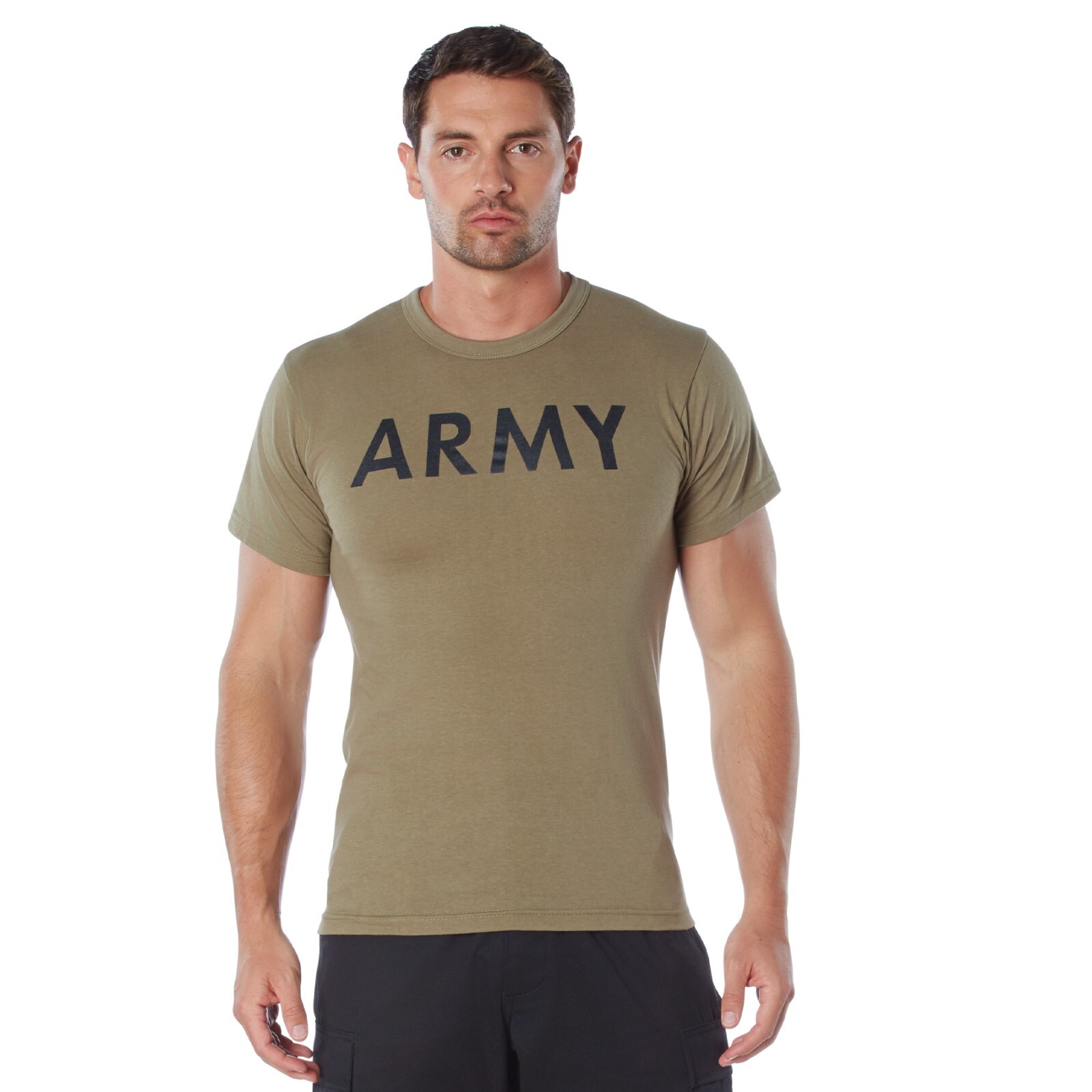 Rothco Men’s AR 670-1 Coyote Brown ARMY Physical Training T-Shirt