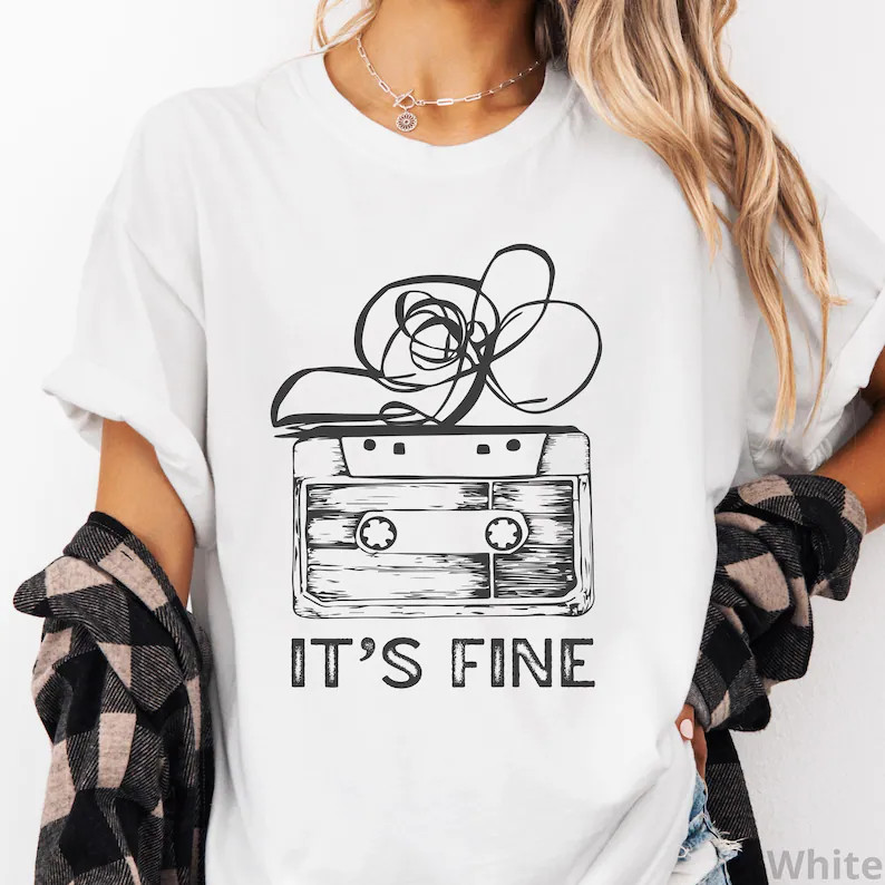 Retro Cassette Tape Shirt, 80s 90s Music Lover Tee