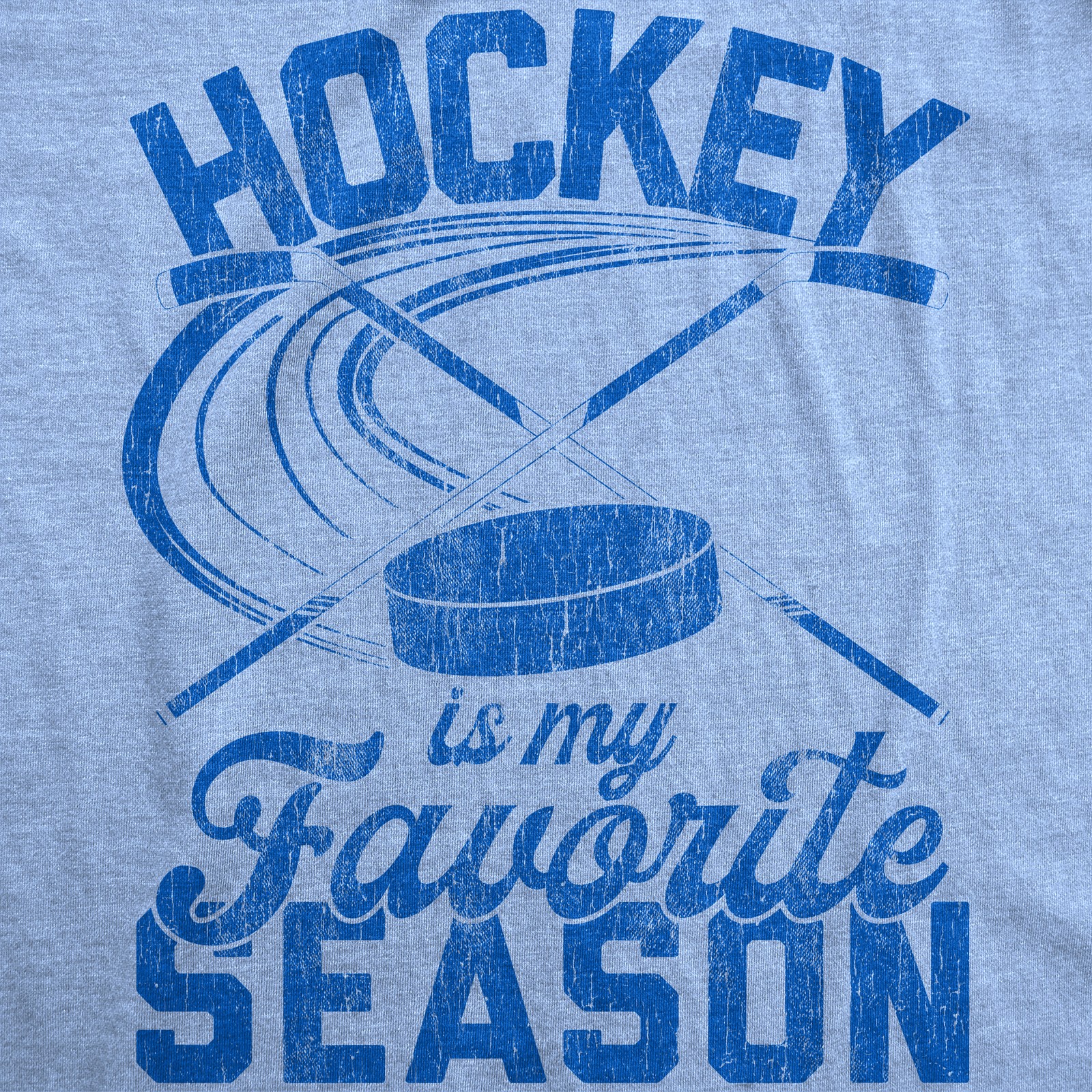 Mens Hockey Is My Favorite Season T Shirt Funny Winter Canada Sports Novelty Tee