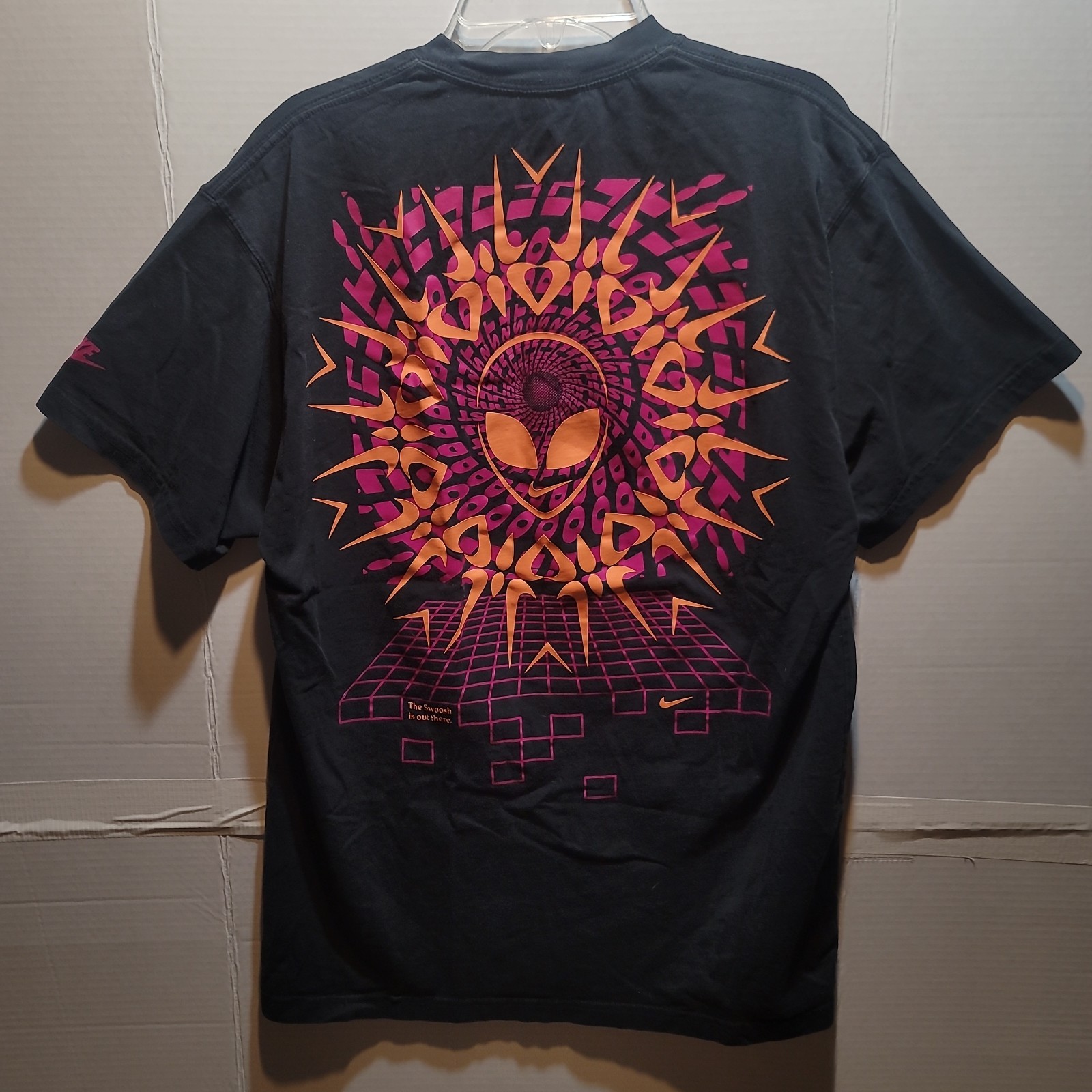 Nike Neon Big Alien Swoosh Double-Sided Graphic T-Shirt The Swoosh Is Out There