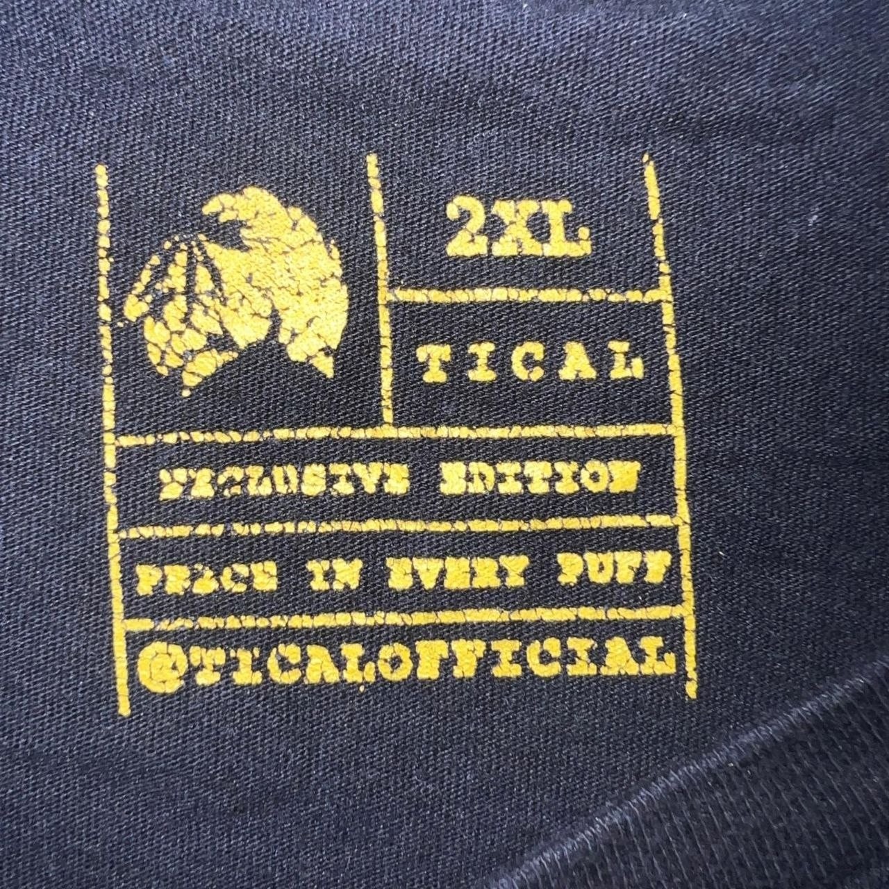 Method Man Tical Bees T Shirt Men’s Size 2XL XXL Black Wu-Tang Clan 2-Sided Tee