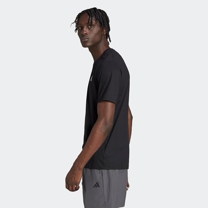 New Adidas Men’s Essentials AeroReady Training T-Shirt – Black – FREE SHIP