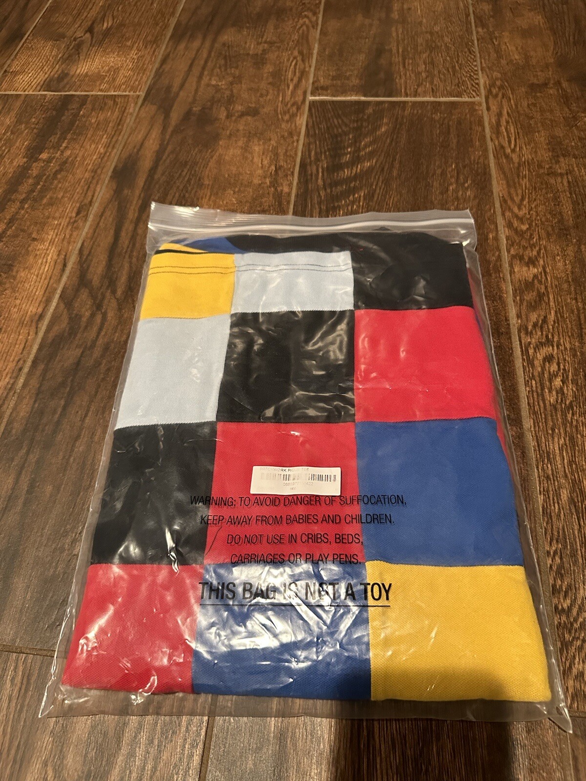 New Supreme T-shirt Medium Patchwork Pique FW18 Multicoloured Tee Polo Shirt
