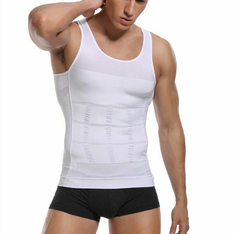 Men’s Compression Body Shaper Sports Vest Slimming Shirt Simple Classic Tank Tee