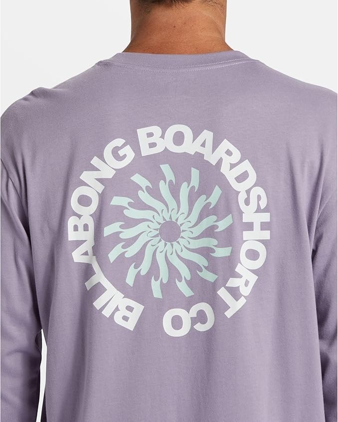 Billabong Men’s Whirlpool Long Sleeve T-shirt Purple NEW S M L XL XXL $36