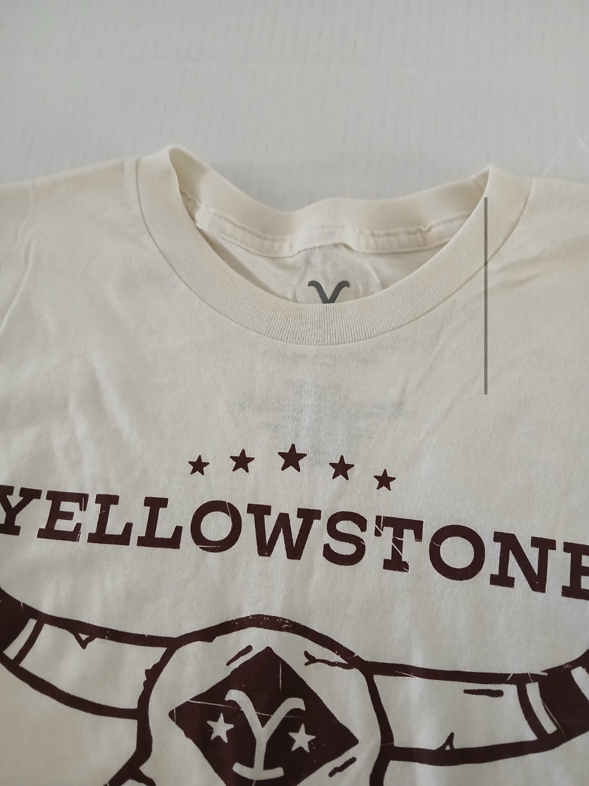 Yellowstone Size S T-Shirt – We Don’t Choose the Way Cream Color 100% Cotton