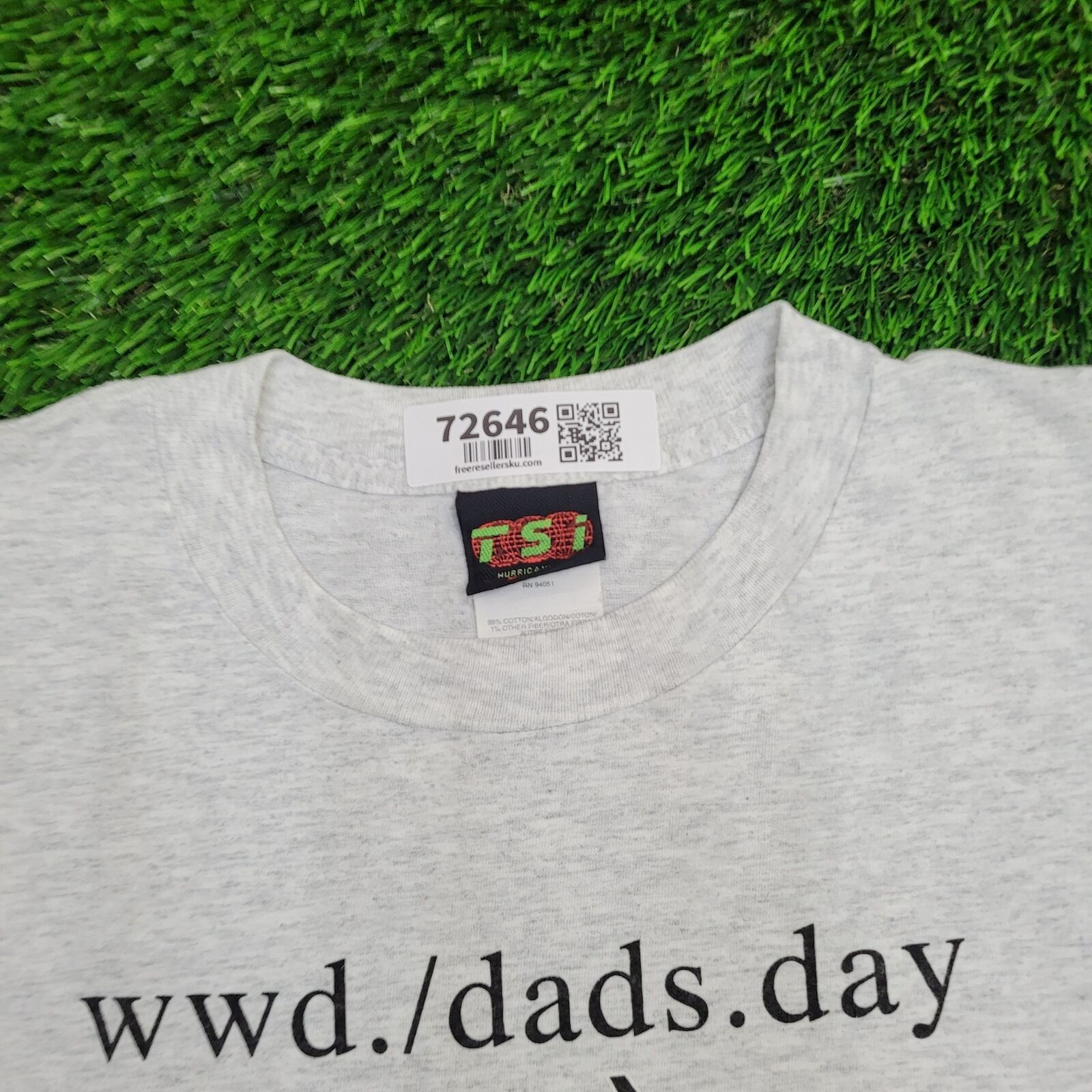 Vintage Dads Day Shirt Large 22×28 Gray