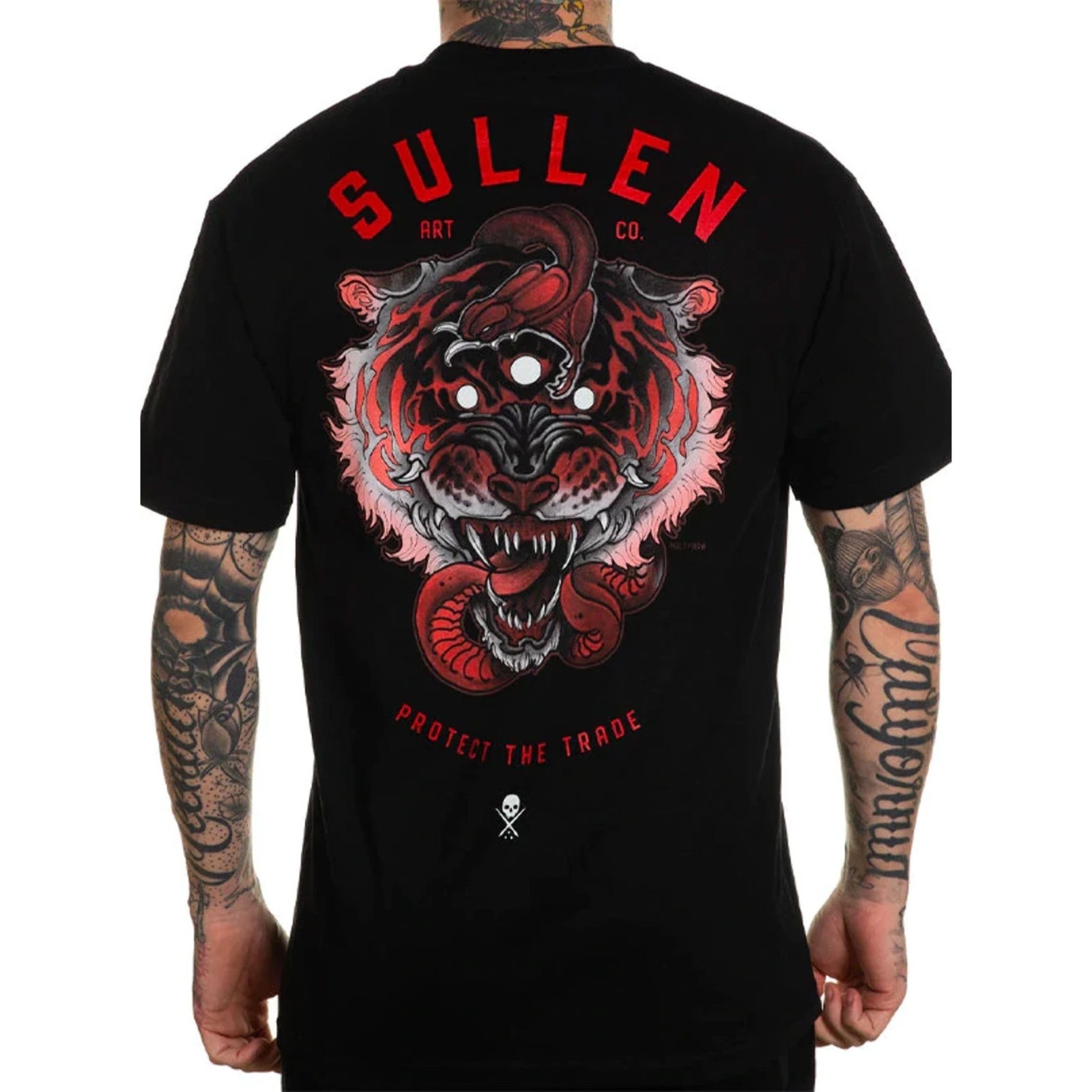 Sullen Men’s T-shirt 3 EYE TIGER Tattoos Urban Design Premium Quality FREESHIPS