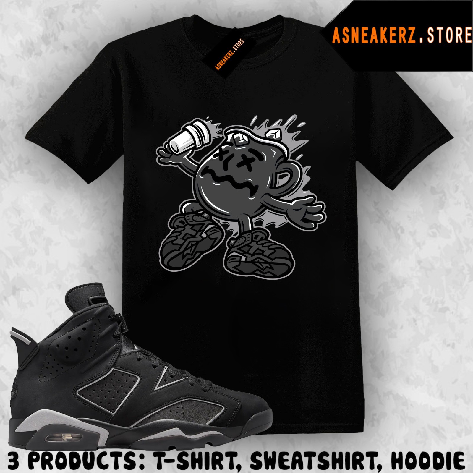 Tee Shirt Matching AJ 6 Cap and Gown 2026 To Match Sneaker Kool Kicks T-Shirt
