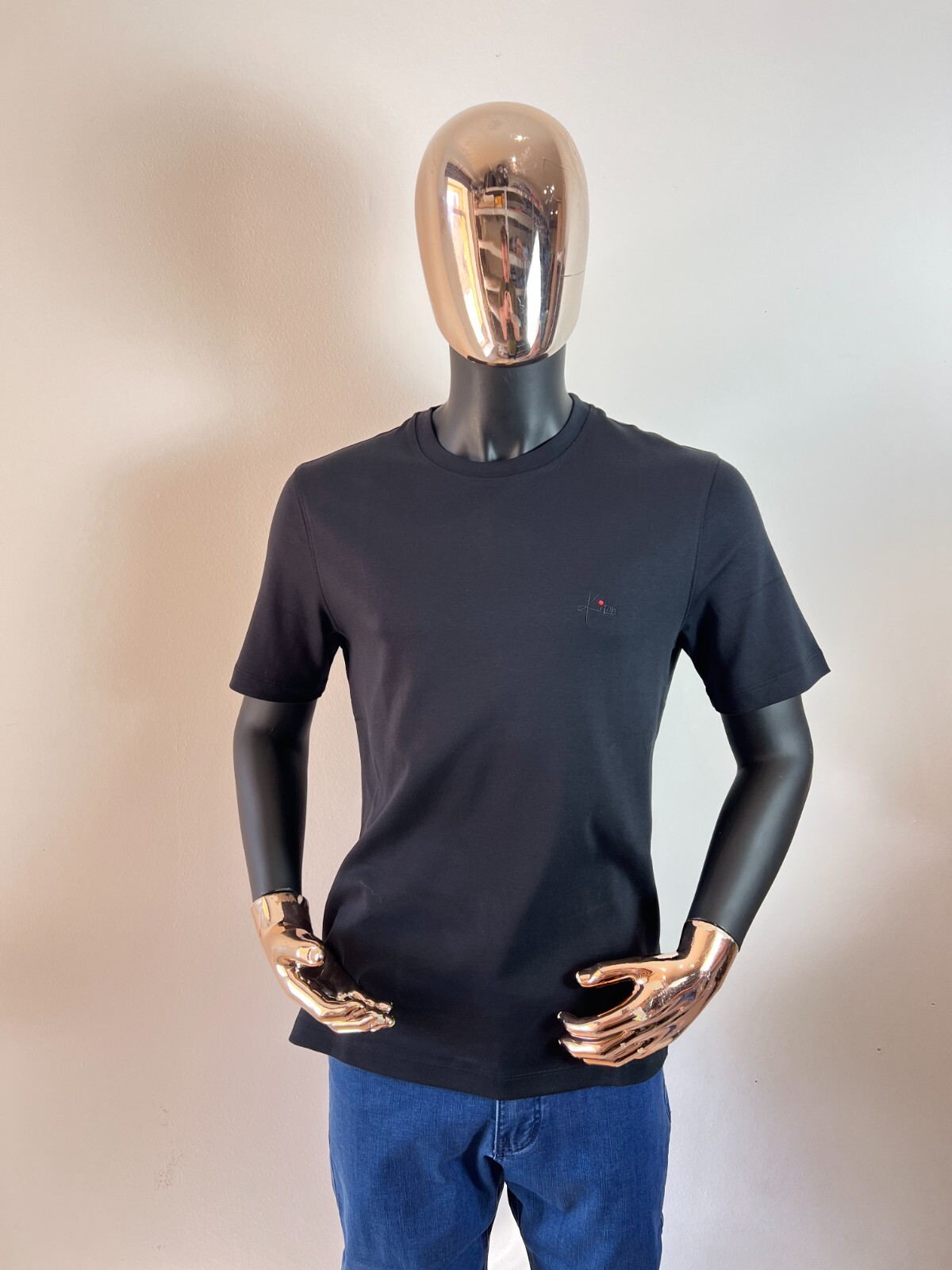 KITON Napoli Crewneck T-Shirt Size 50 / M (100% Authentic & New)