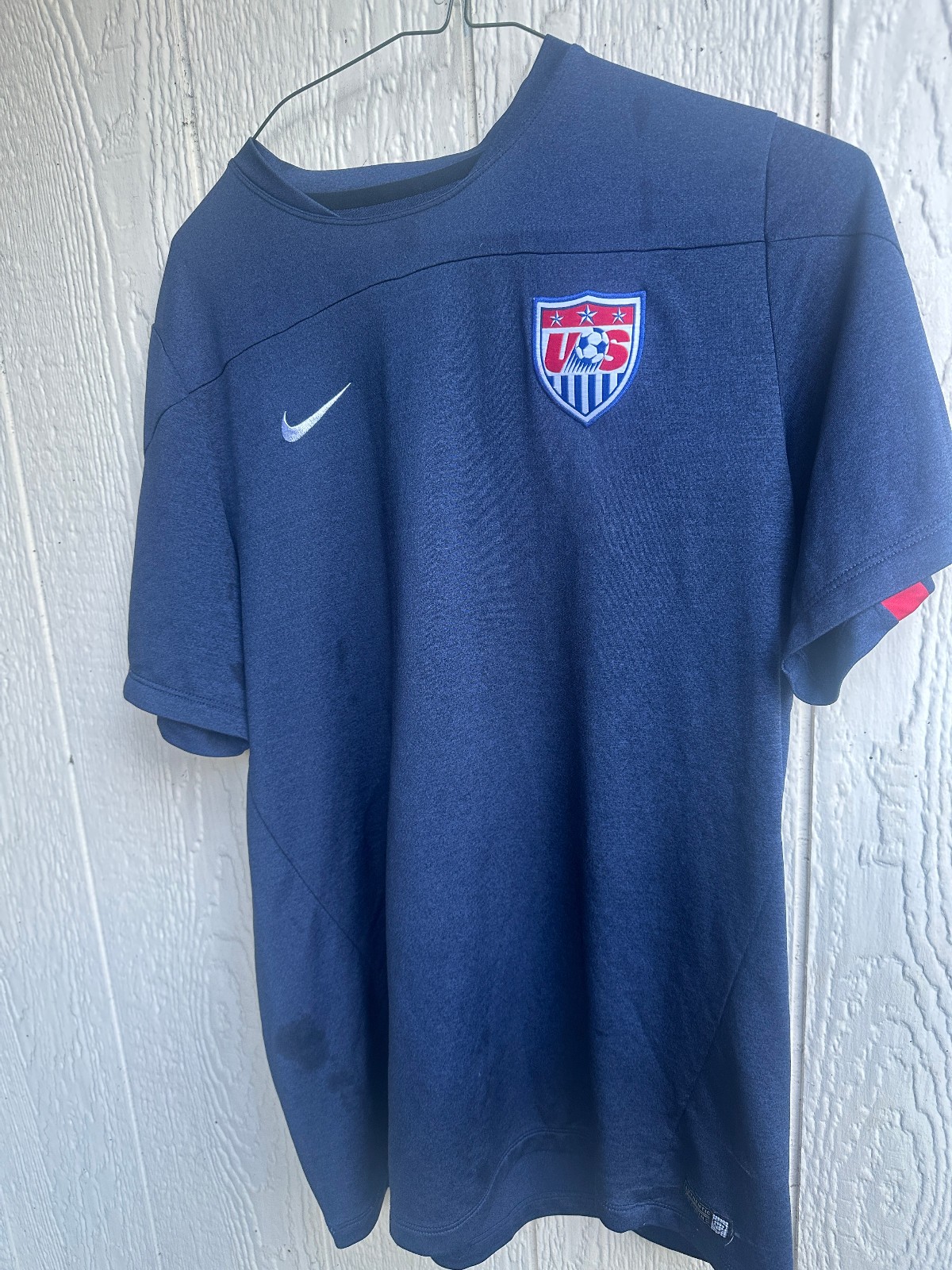Nike x USMNT USA Soccer Men’s XLSlim Dri-Fit Blue Warm-up Jersey World Cup