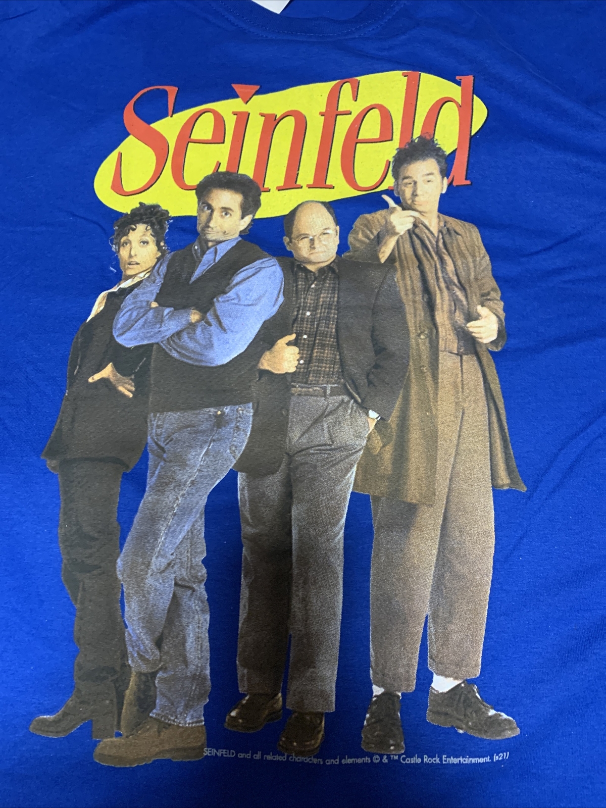Seinfeld Shirt Jerry TV Series Stand-up Comedy Series New With Tag Blue size L