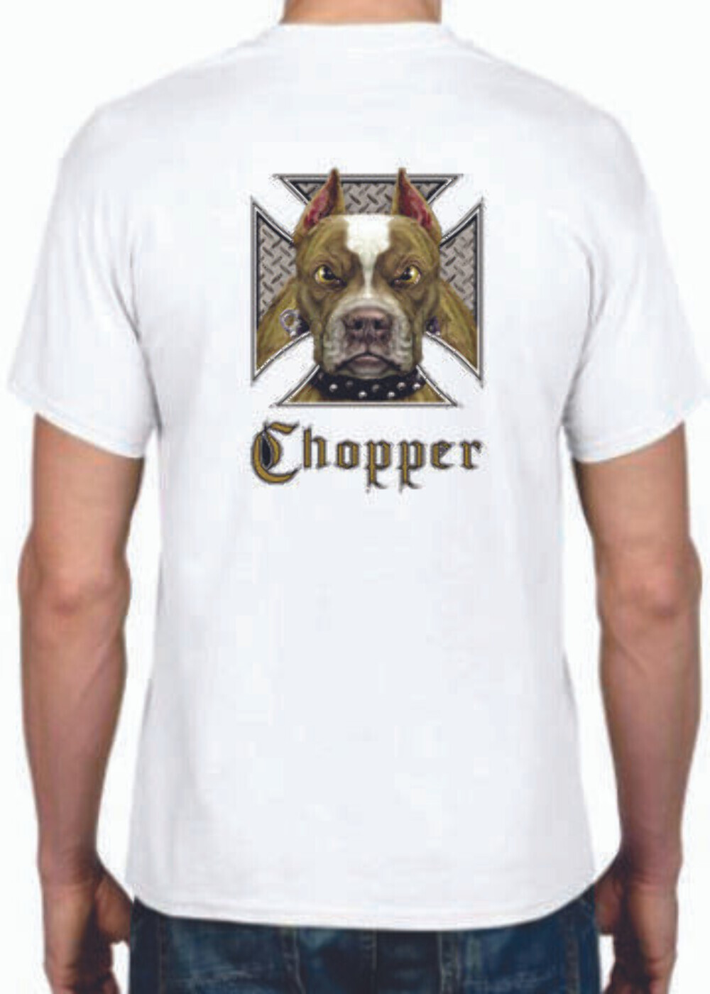 Adult DryBlend® T-Shirt – ( CHOPPER – BIKER / CHOPPER / PIT BULL)