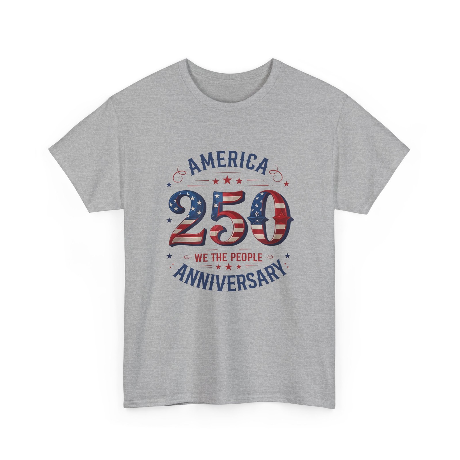 America 250th Anniversary Men’s T-Shirts Patriotic US Flag Graphic New Gift Tee
