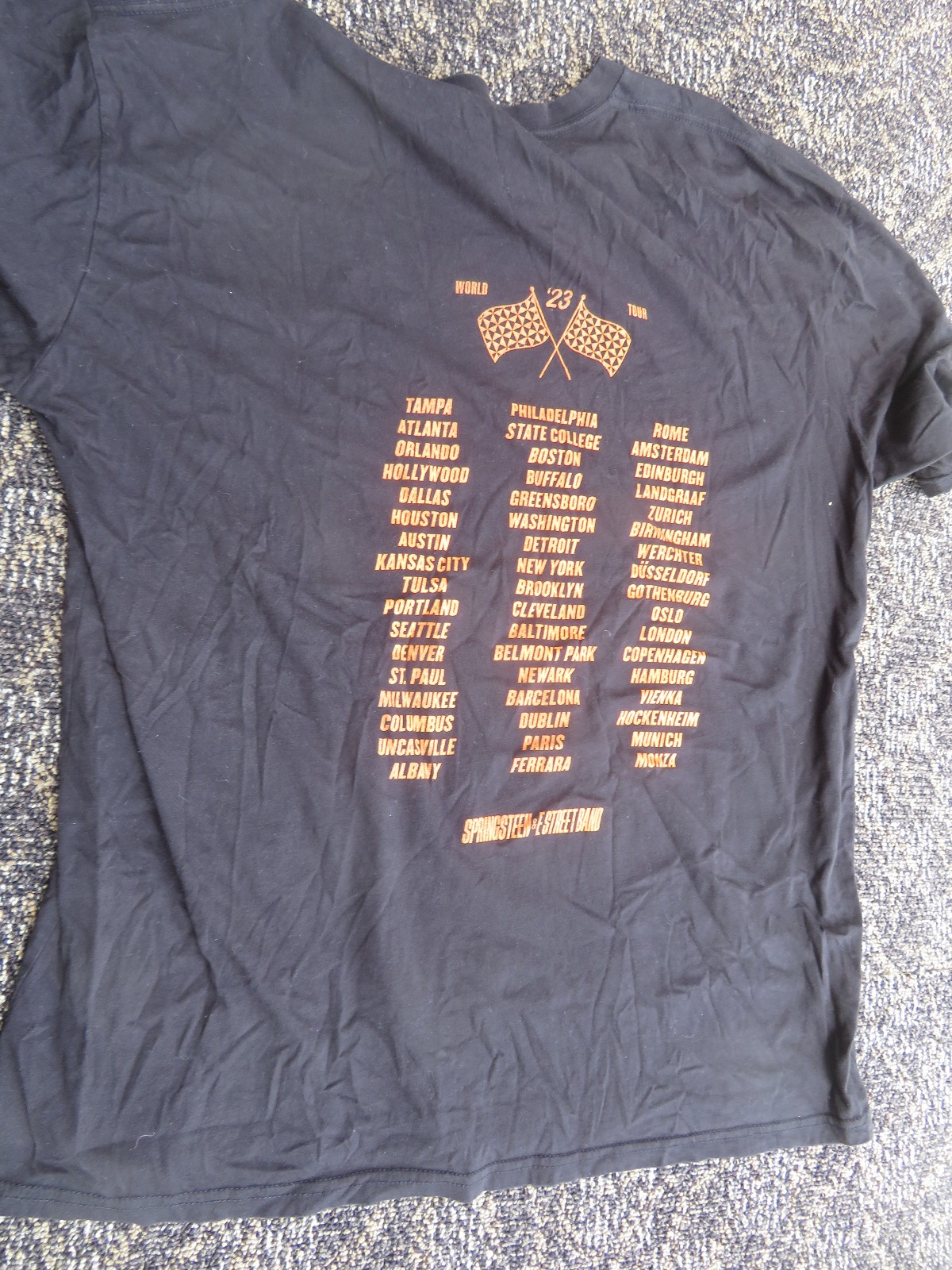 Bruce Springsteen & E-Street Band 2023 World Tour Concert T Shirt 2XL
