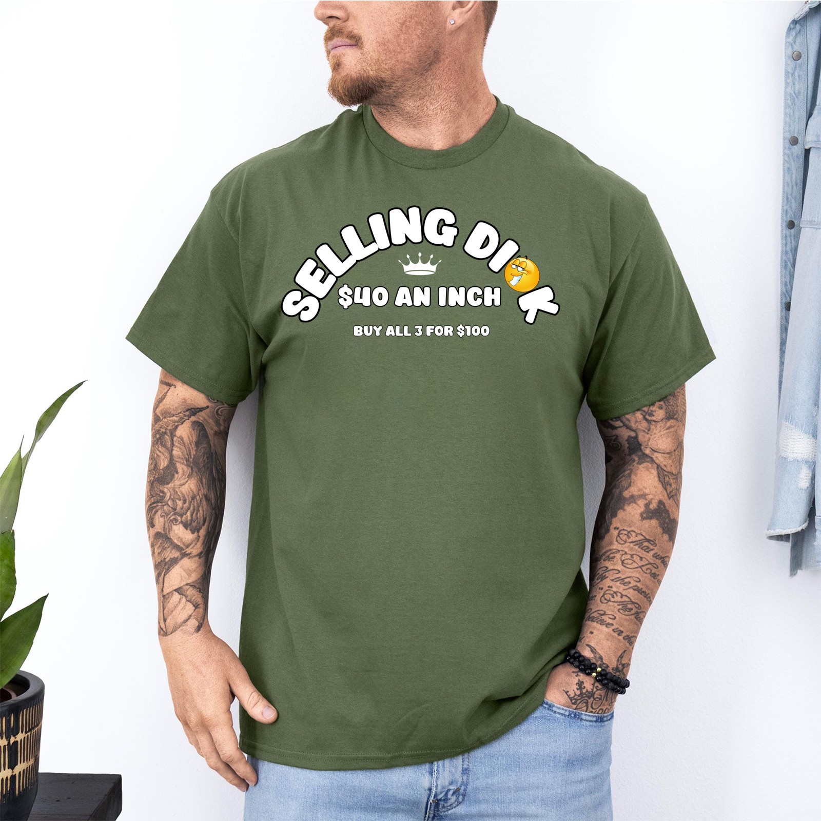 Selling Dick Funny Adult Meme Humor Men T-Shirt
