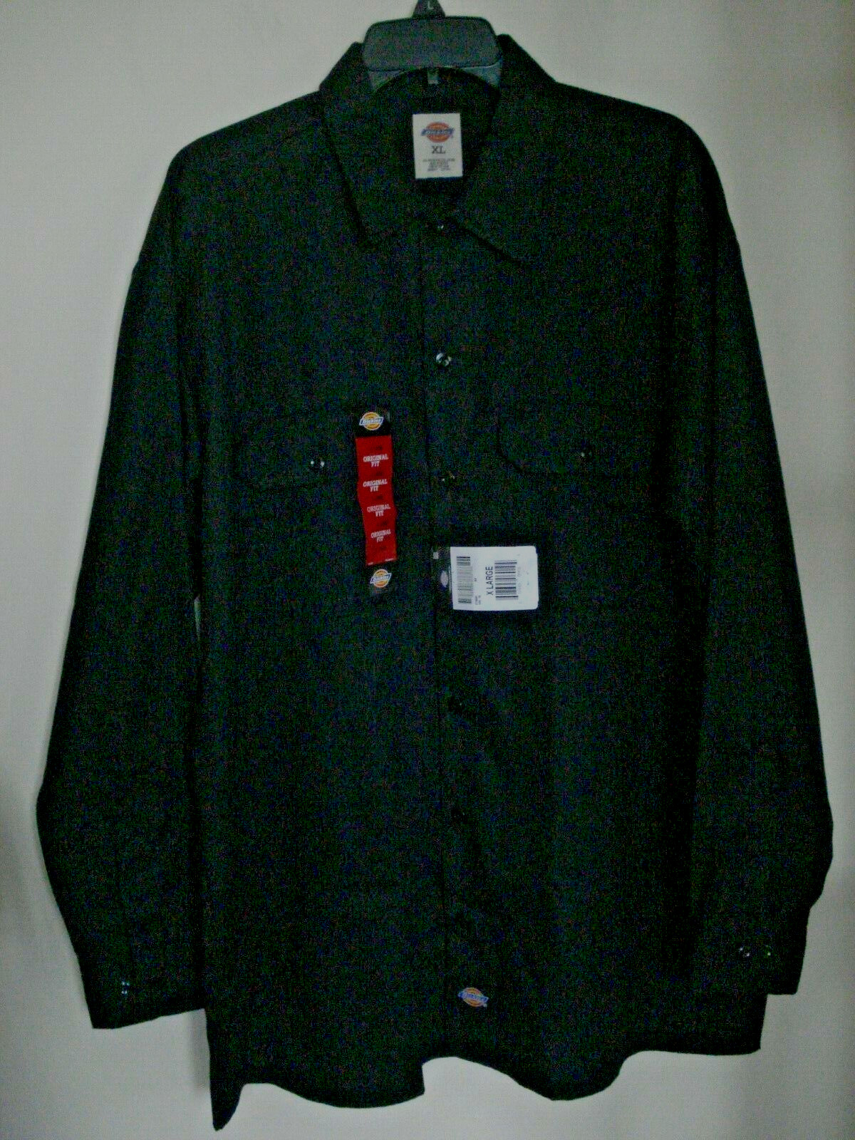 Mens Work Shirt Dickies Black Size XL NEW