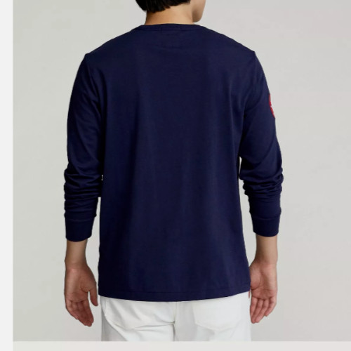 Polo Ralph Lauren Mens Navy Team USA Polo Bear Olympic T Tee Shirt Sweater NWT