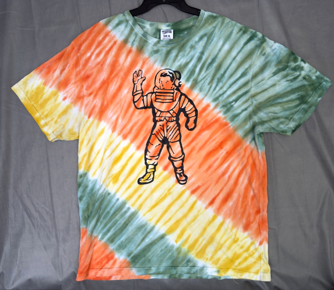 Billionaire Boys Club Astro Knit Tee Shirt Multi-Color Tie-Dyed T-Shirt Men’s XL
