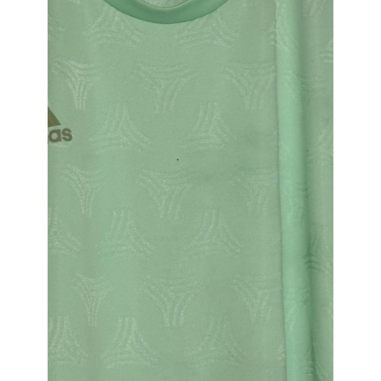 Adidas Climalite Mint Green Soccer Training Jersey T-Shirt Mens XL 3-Stripe Logo